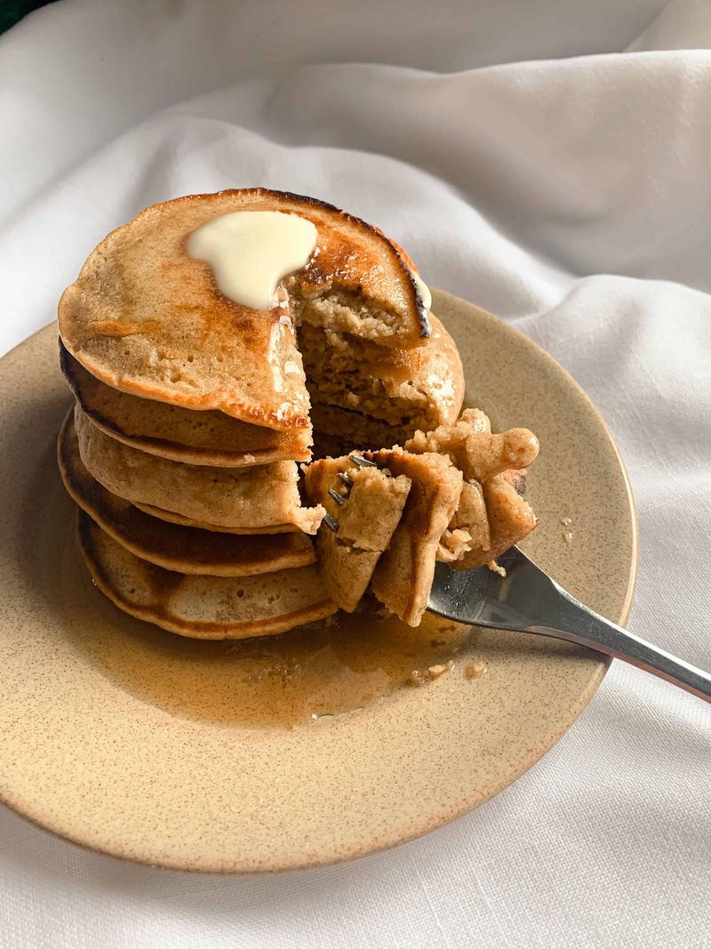 Oat Flour Cinnamon Pancakes