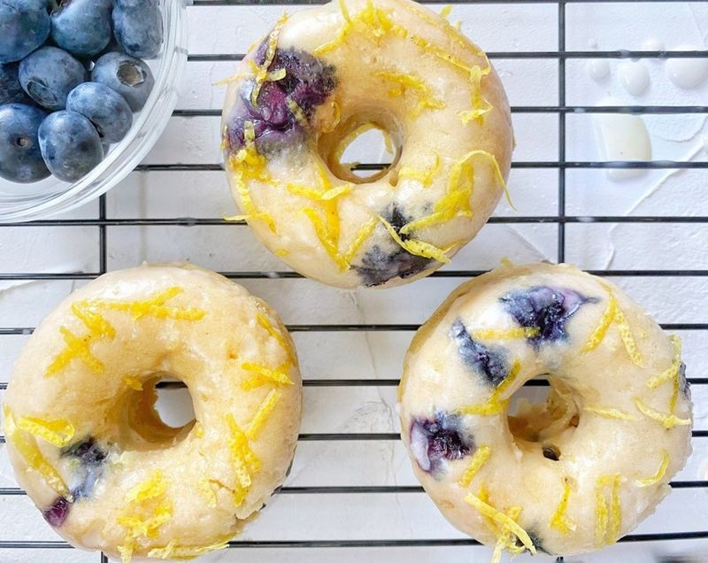 Vegan Blueberry Donuts