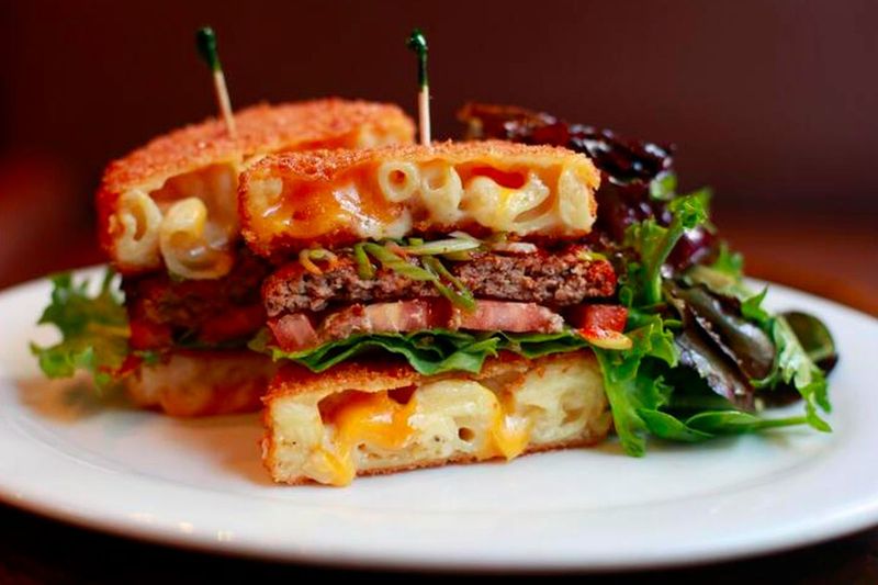 Deep-Fried Mac and Cheese Burgers
