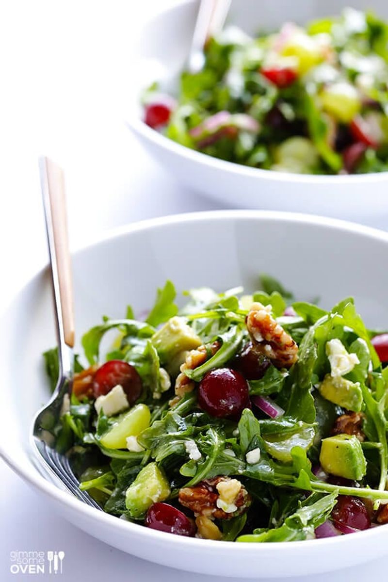 Grape, Arugula & Goat Cheese Salad