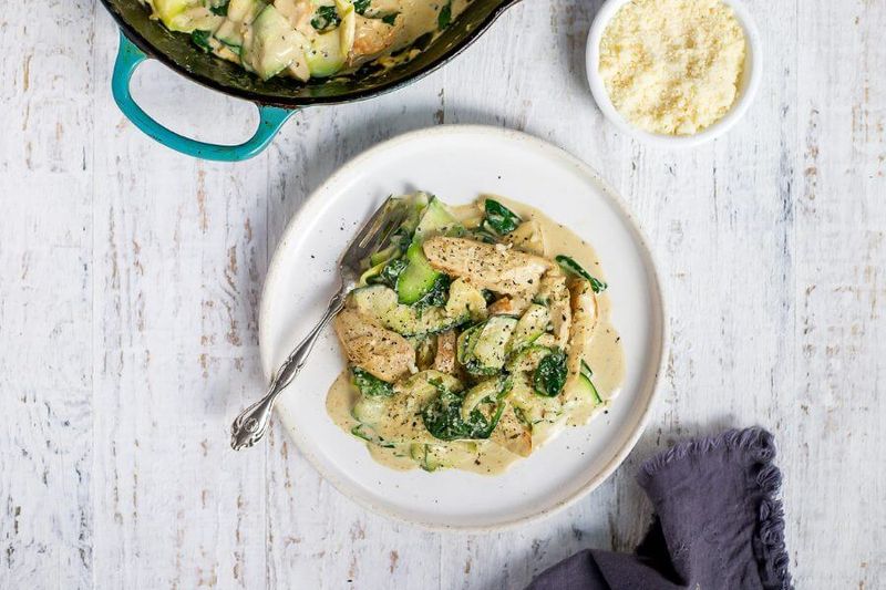 Chicken Alfredo Zoodles