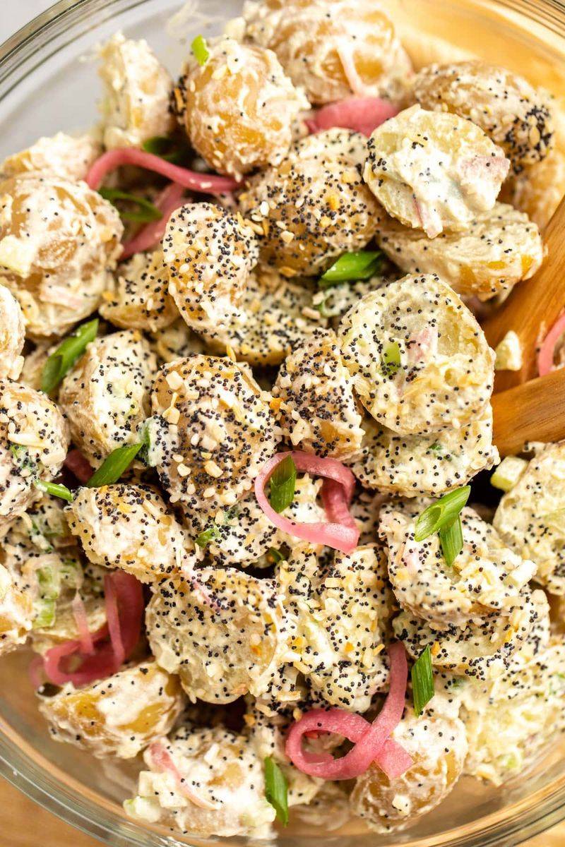 Everything Bagel Macaroni Salad