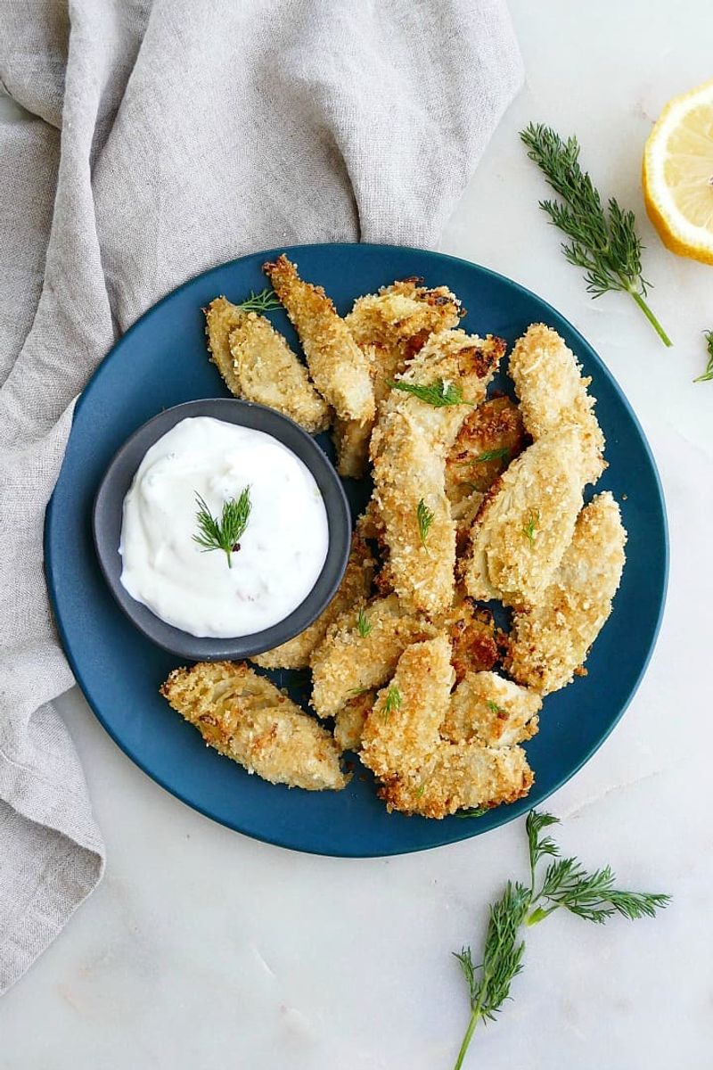 Crispy Artichoke Hearts with Aioli