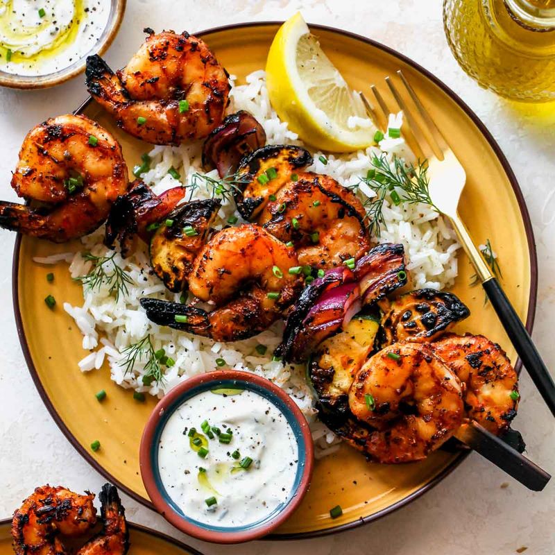 Over-Marinated Shrimp Skewers