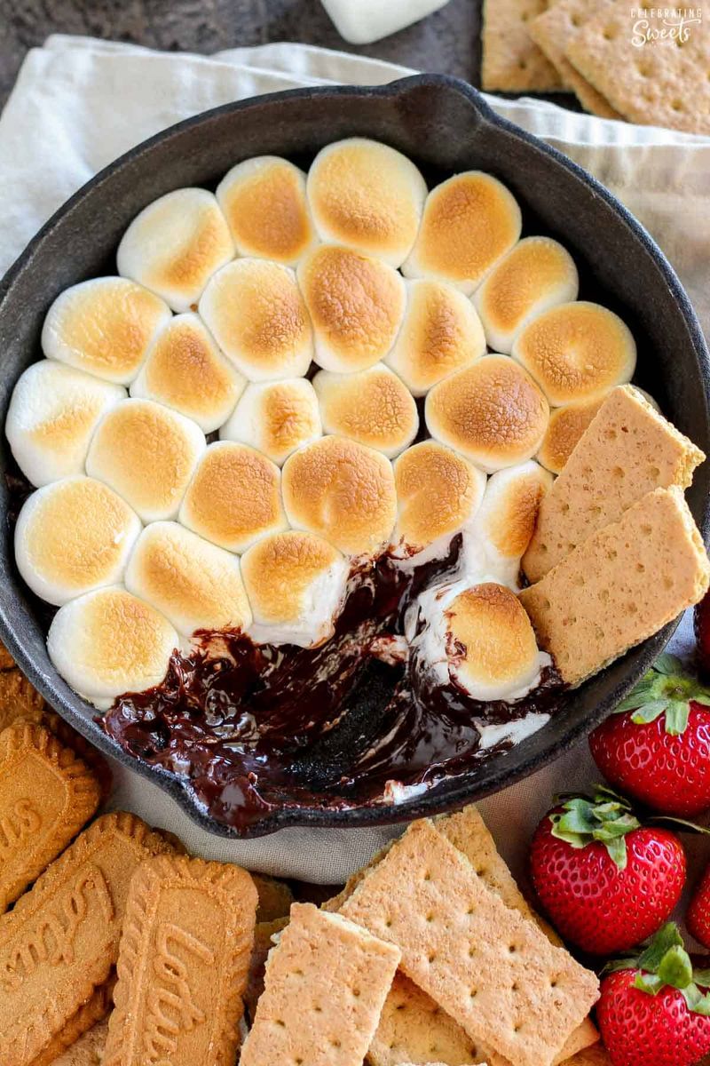 S’mores Dip in a Foil Pan