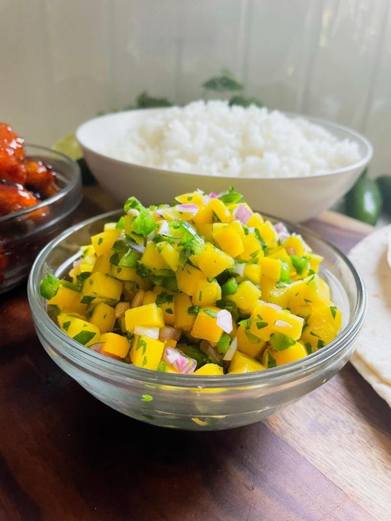 Papaya Mango Salsa with Lime and Jalapeño