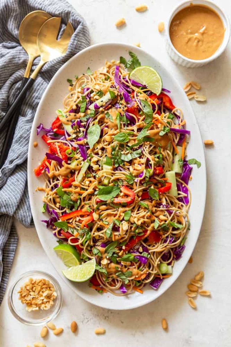 Cold Peanut Noodle Bowls