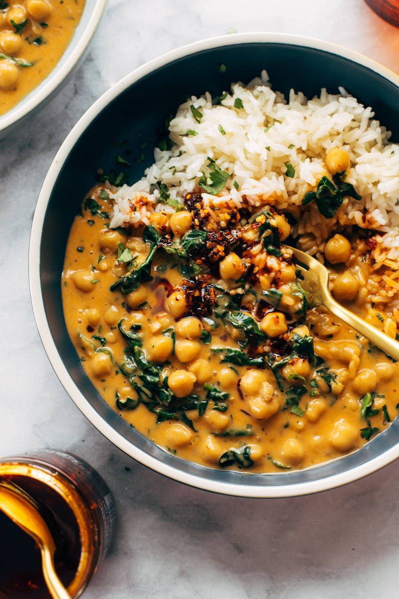 Chickpea Curry with Rice