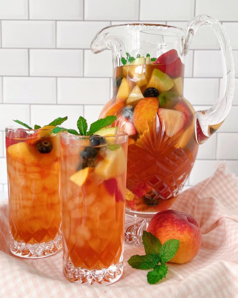 Sweet Tea Sangria (or Lemonade for the Kids)