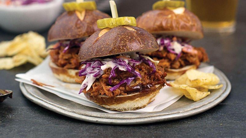Pulled Pork Sliders with Tangy Slaw