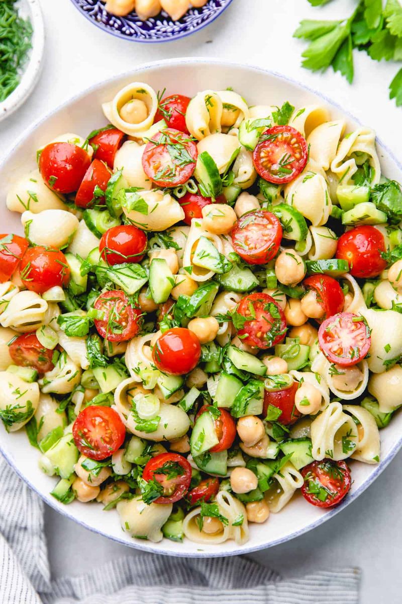 Chickpea & Herb Pasta Salad
