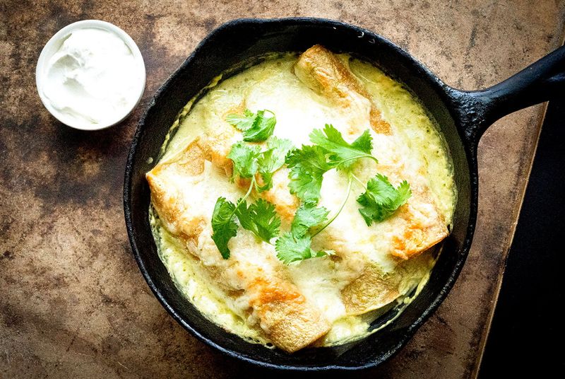 Sour Cream-Drenched Enchiladas