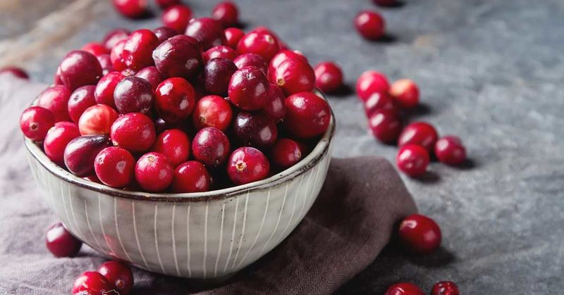 Cranberries (fresh or unsweetened)