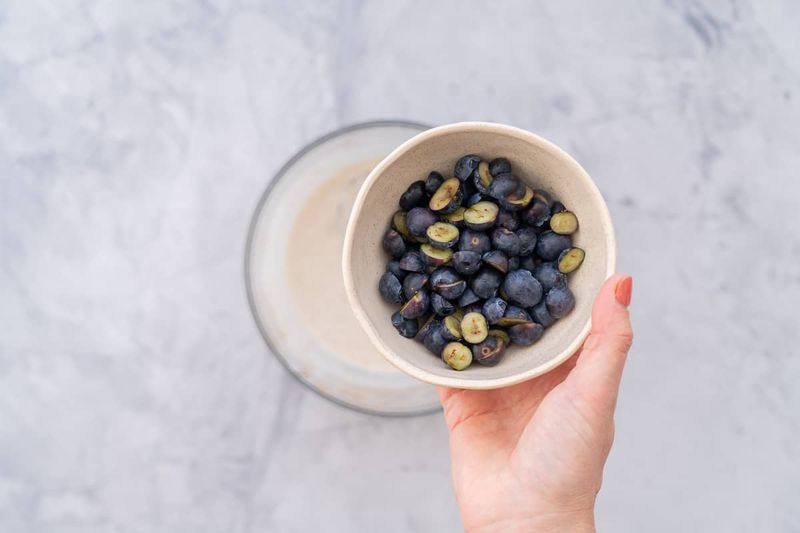 Blueberries (halved)
