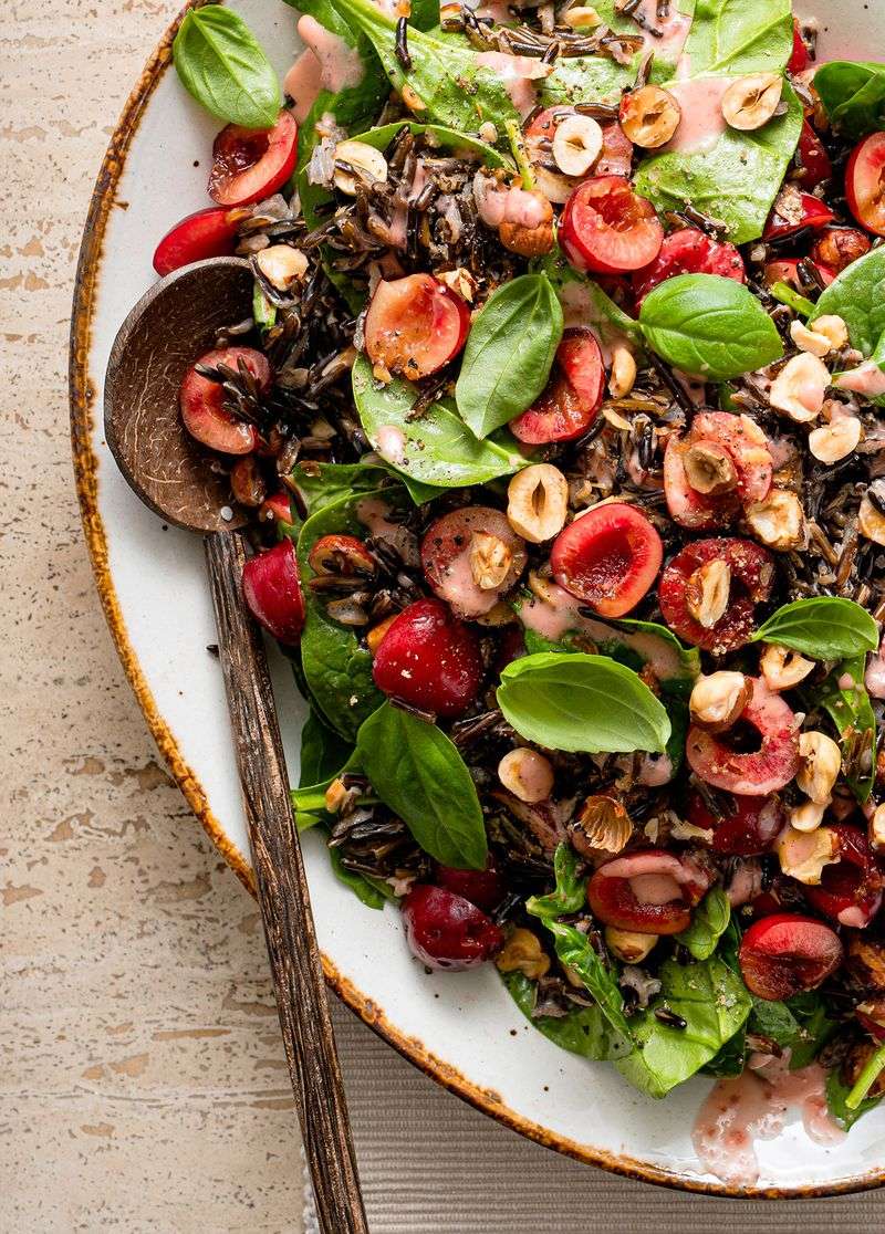 Foraged Greens & Goat Cheese Salad