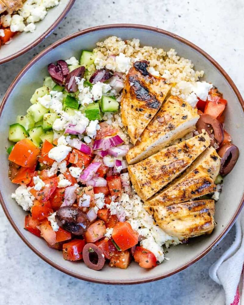 Greek Chicken Bowls with Quinoa