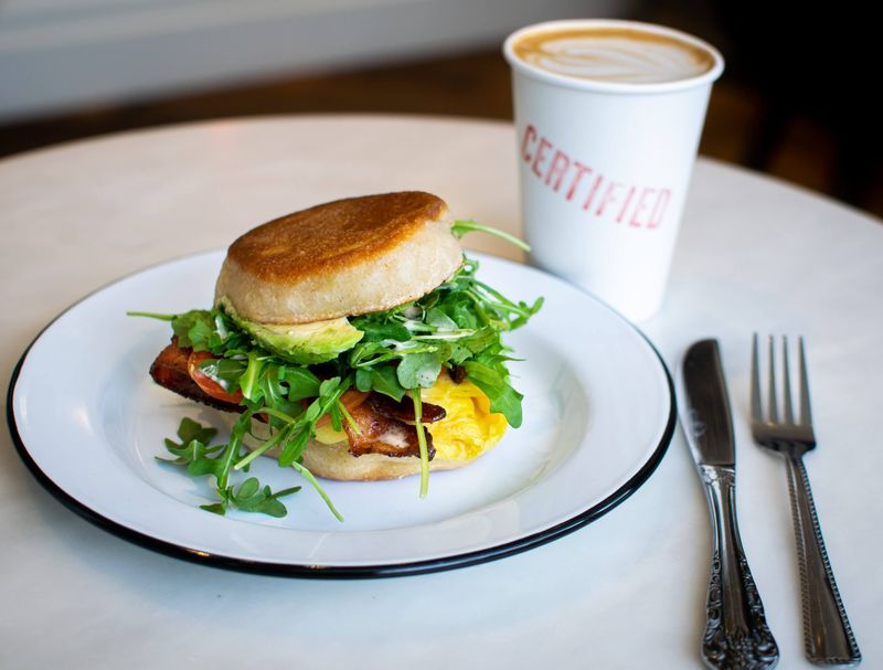 Local Diner English Muffin Sandwich