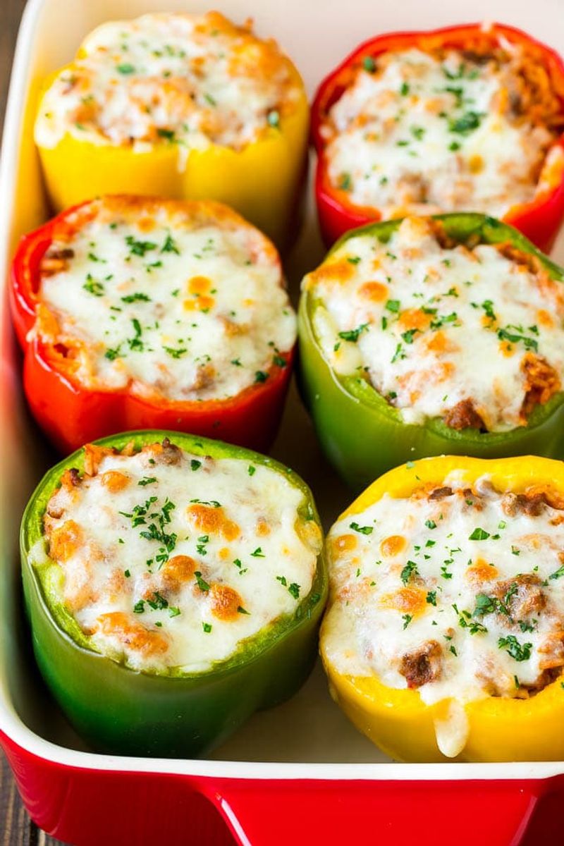 Beef Stuffed Bell Peppers