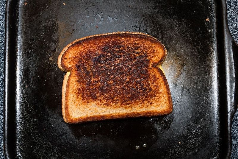 Burnt Grilled Cheese with a Side of Enthusiasm