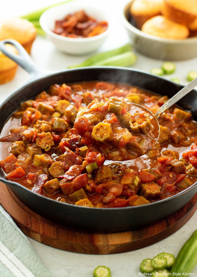 Okra and Tomatoes