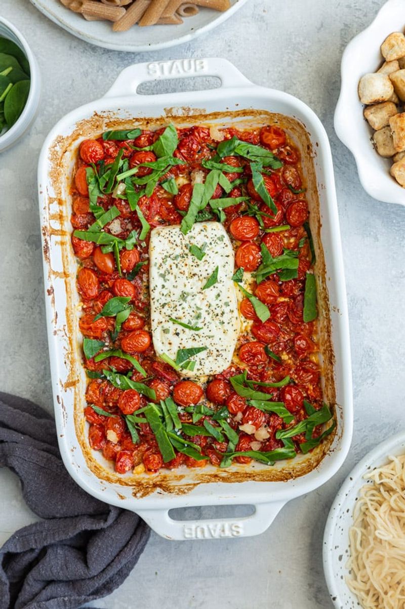Baked Feta with Pasta Tweaks