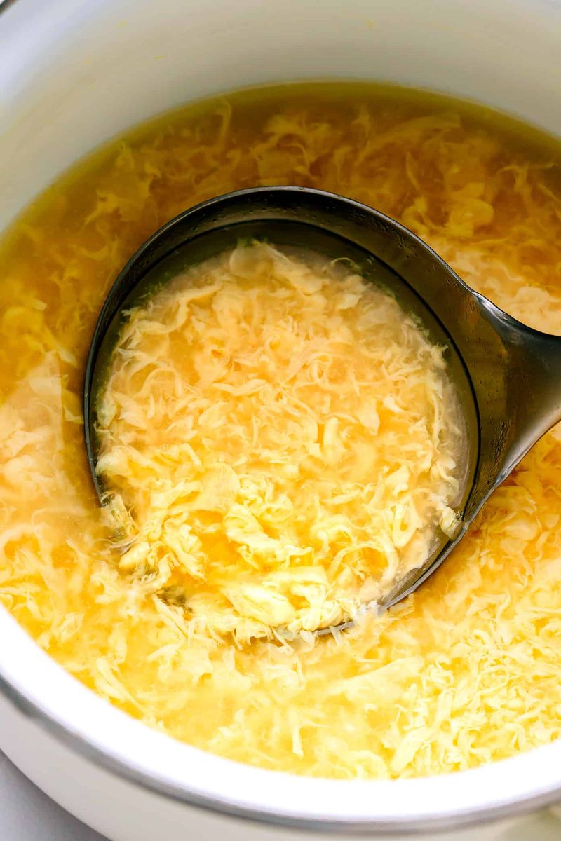 Egg Drop Soup That’s Just Broth and Strings