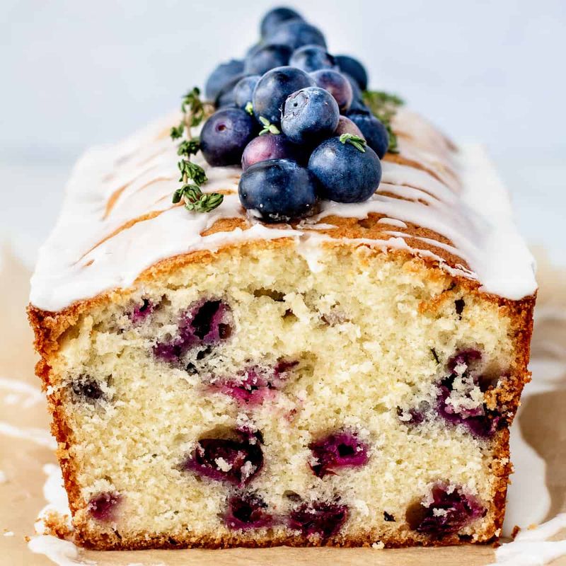 Blueberry Lavender Loaf Cake