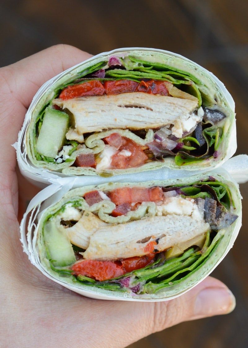 Shredded Rotisserie Chicken Wraps