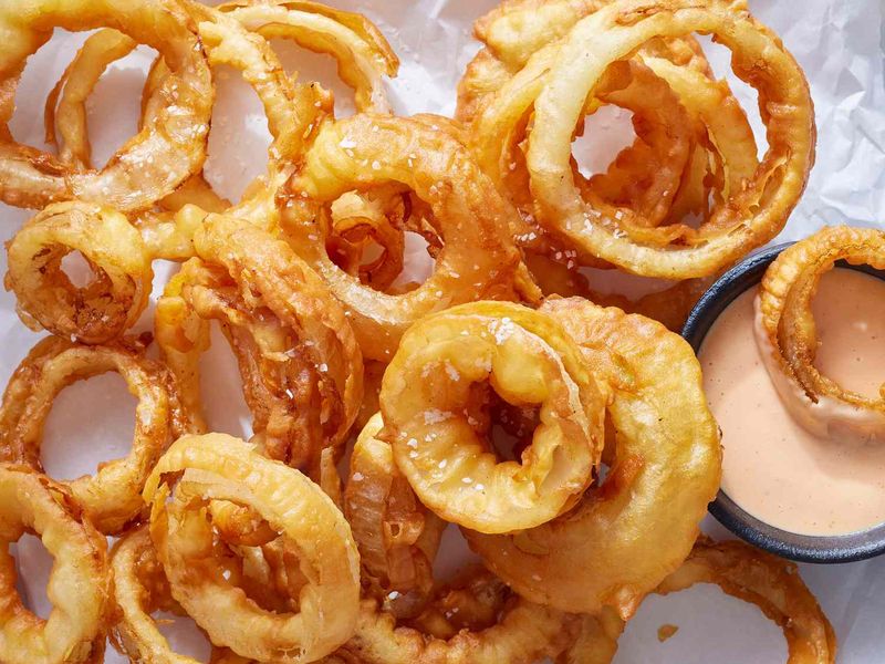 Onion Rings with Soft Coating