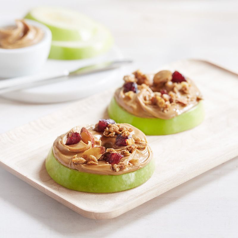 Apple Slices + Nut Butter + Granola Crumble