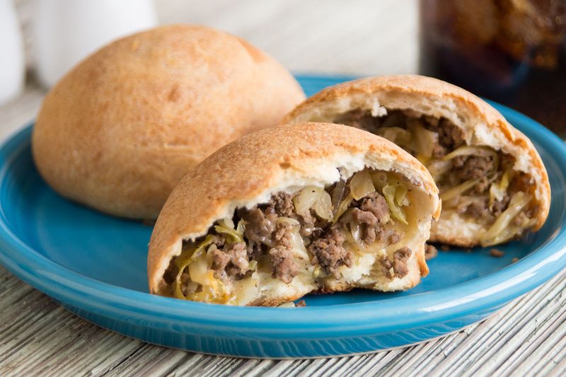 Kansas – Egg and Sausage Runza (Bread Pocket Filled with Breakfast Fixings)