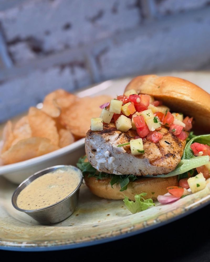 Mahi-Mahi Sandwich with Pineapple Salsa
