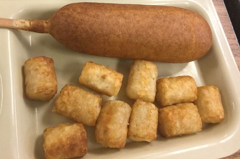 School Cafeteria-style Corn Dogs at Chains