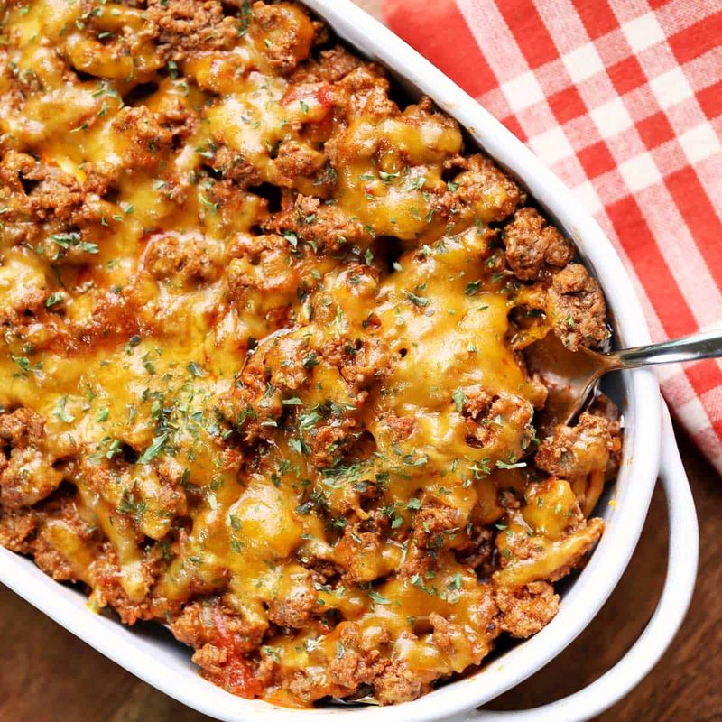 Cheeseburger Casserole