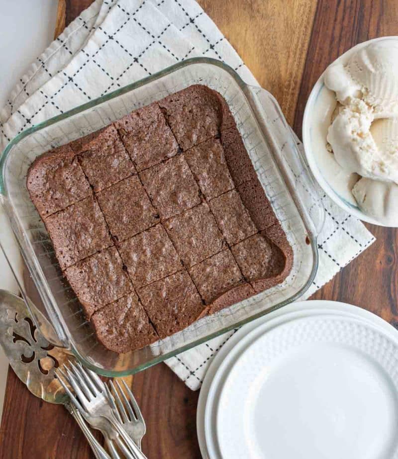 Overbaked Brownies from a Box