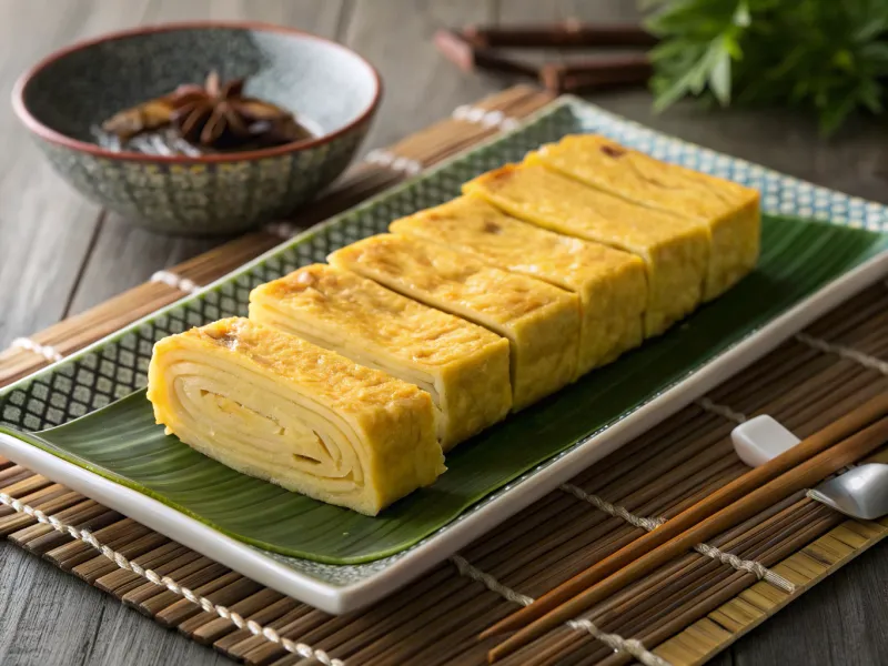 Japanese Tamagoyaki Sweet Rolled Omelet