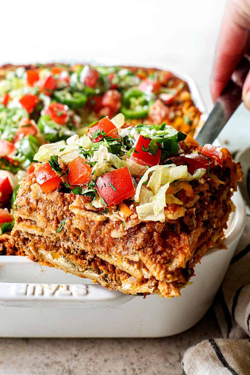 Layered Taco Lasagna