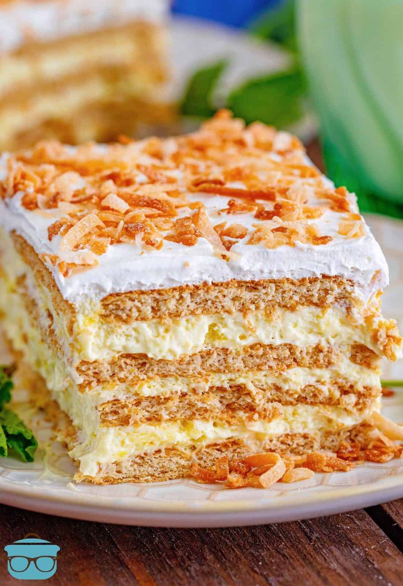Coconut Cream Icebox Squares