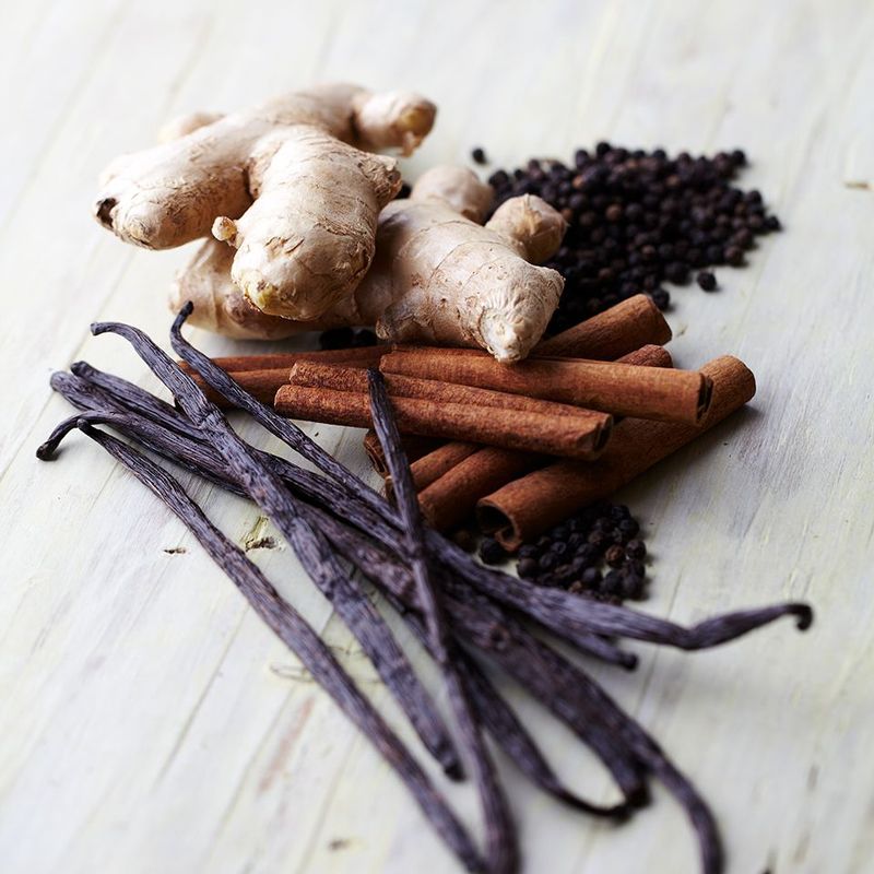 Spices (Cayenne, Cinnamon, Ginger)