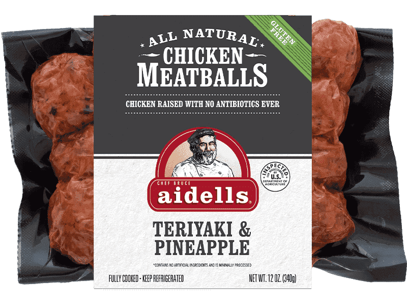 Aidells Chicken Meatballs (Teriyaki & Pineapple)