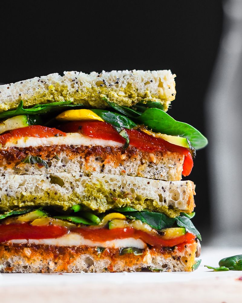 Grilled Veggie and Pesto Panini