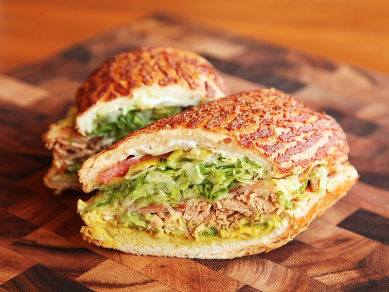 Dutch Crunch Sandwich from Ike’s Love & Sandwiches