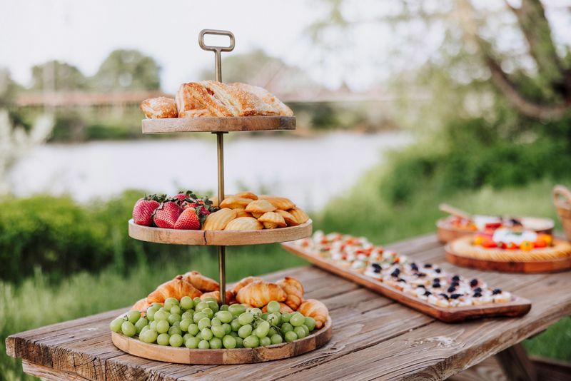 Use Tiered Trays and Risers