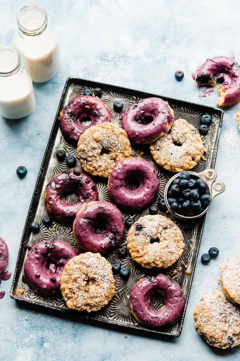 Blueberry Crumble Donuts