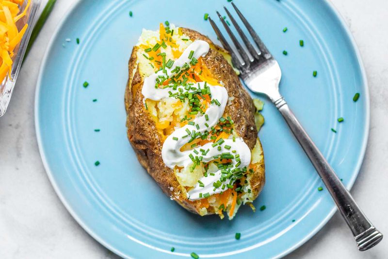 Microwave Baked Potato Bar