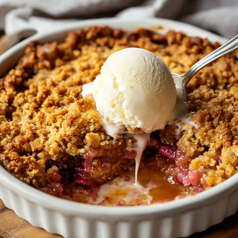 Rhubarb Crisp