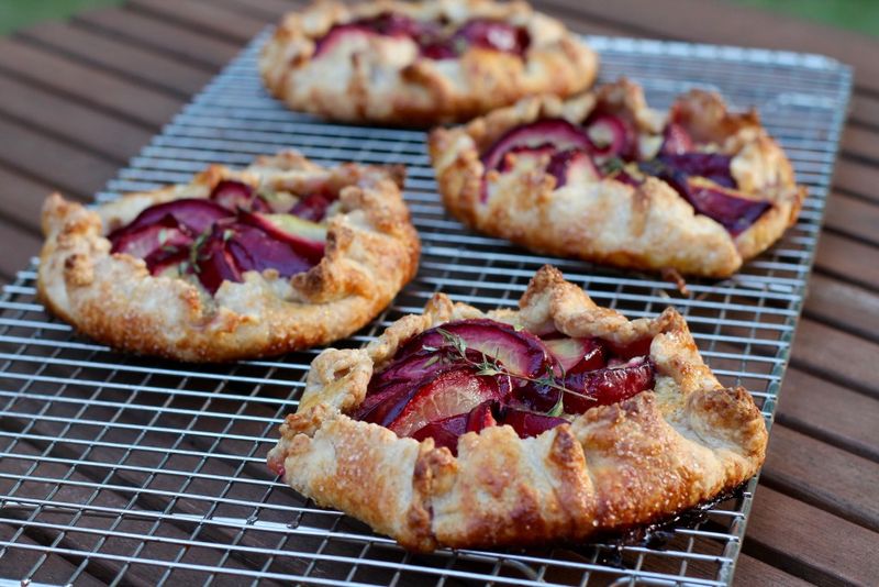 Plum Galette with Thyme