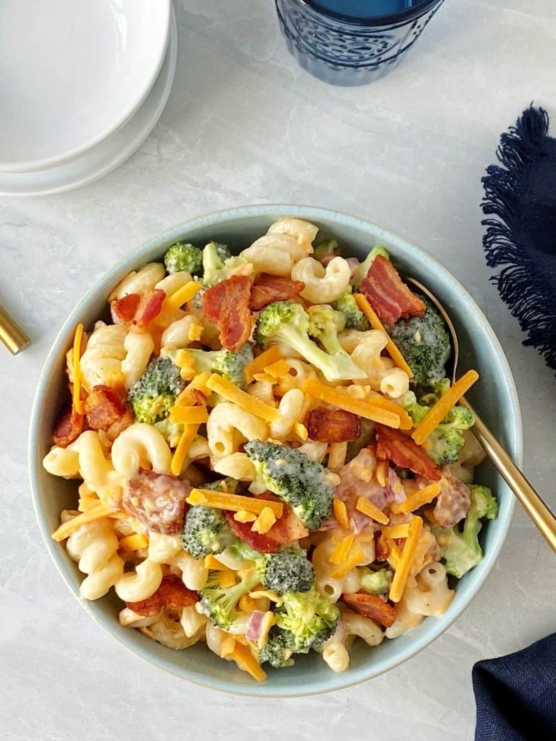 Broccoli Cheddar Pasta Salad
