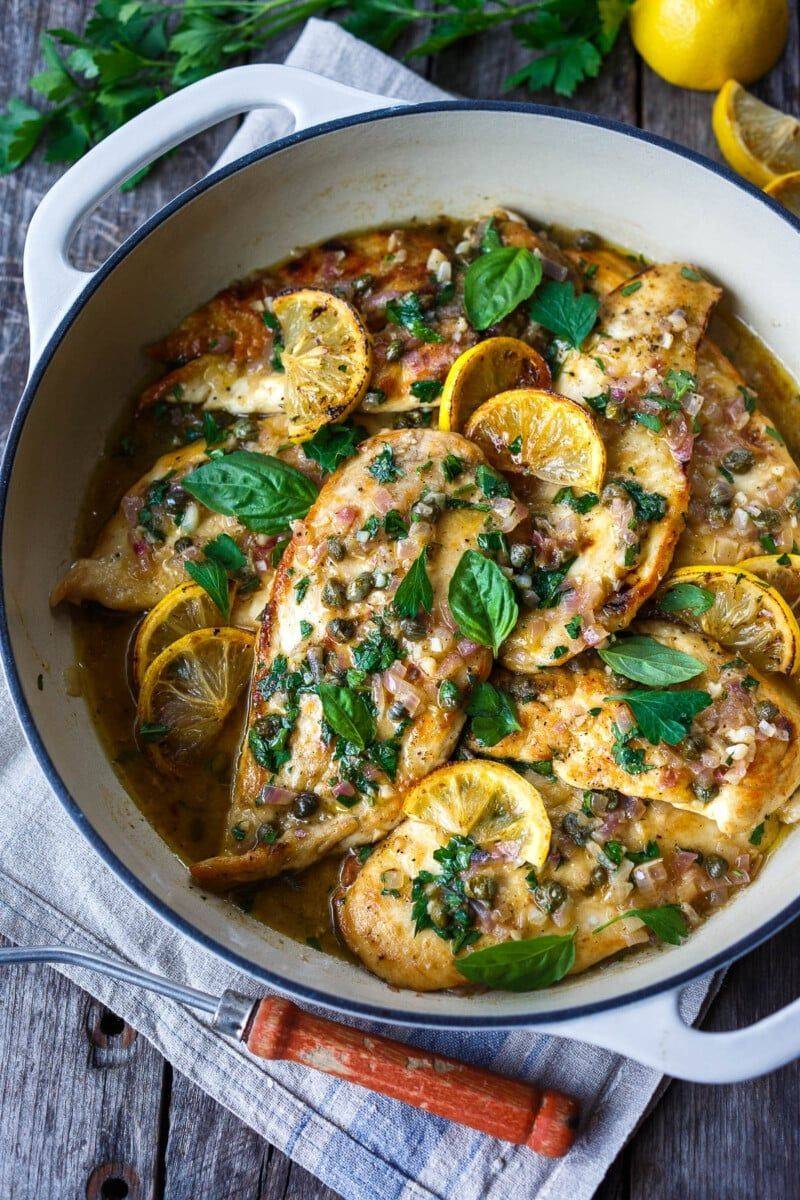 Chicken Piccata with Asparagus