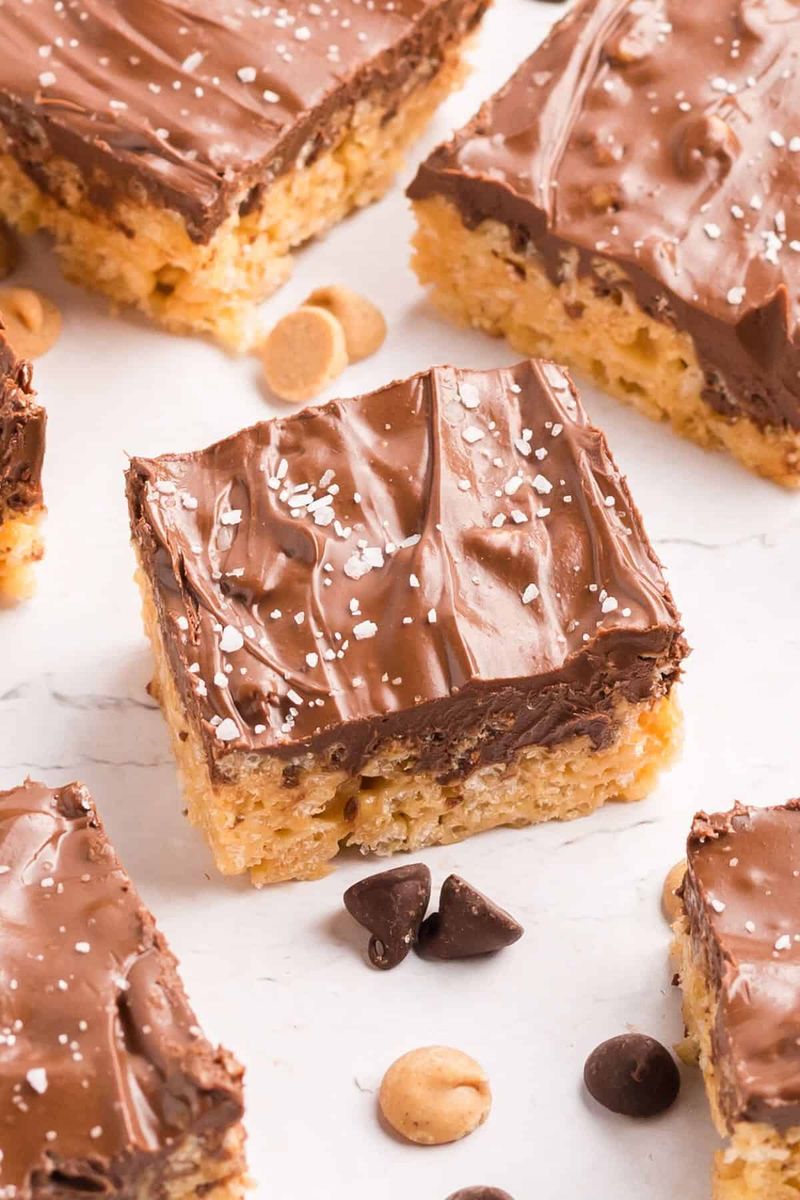 Peanut Butter Chocolate Rice Krispies Bars